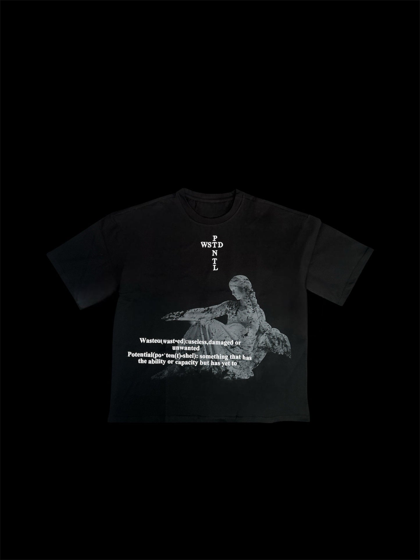 WASTED POTENTIAL Cropped Staple Tee