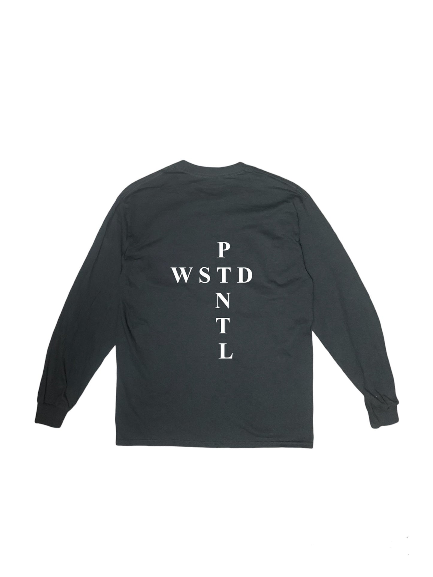 WASTED POTENTIAL Barbed-Wire Long Sleeve Noir Tee