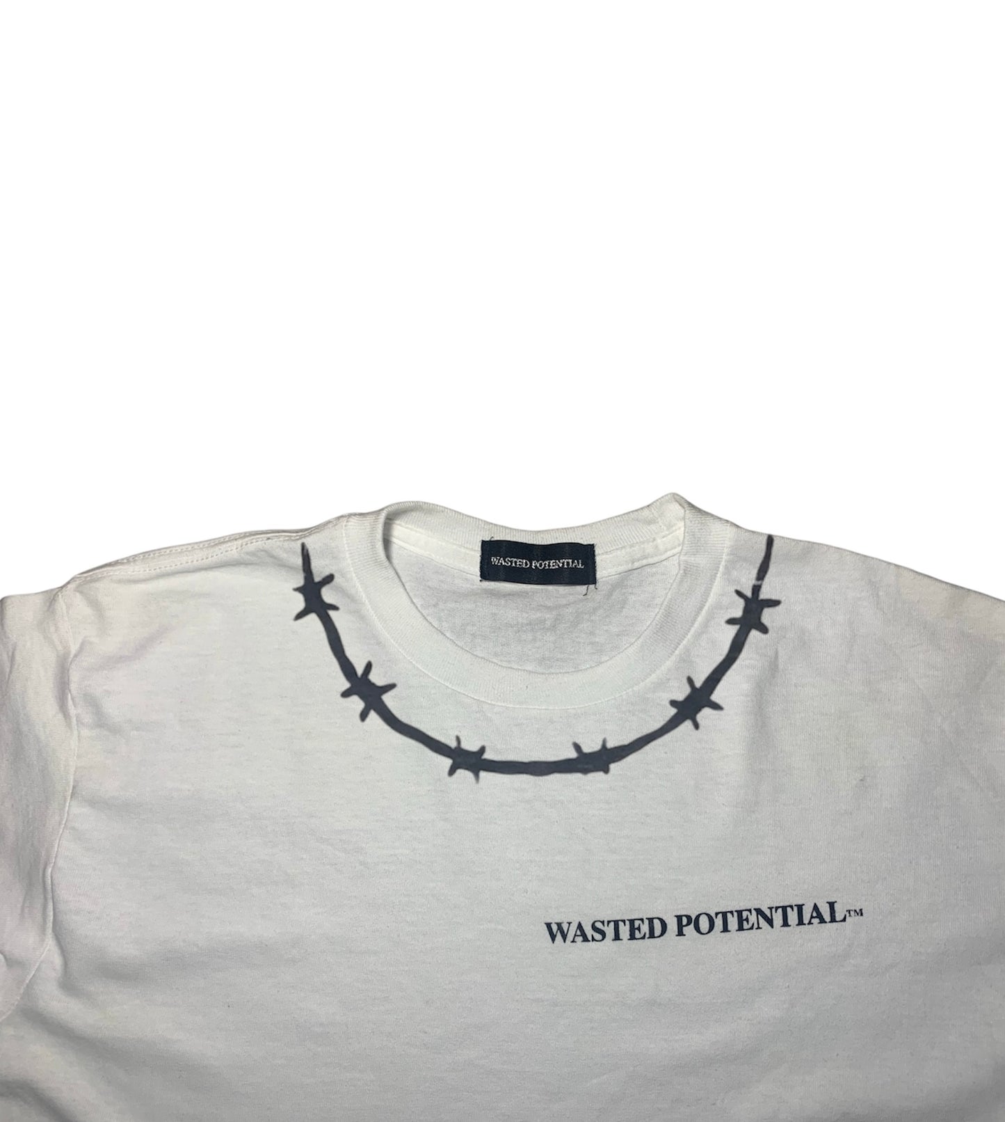 WASTED POTENTIAL Barbed-Wire Long Sleeve Tee